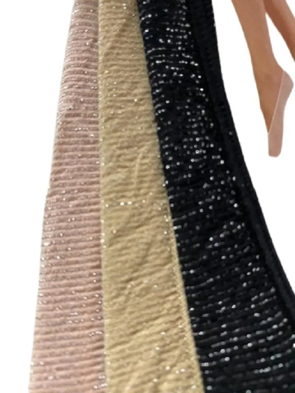 PEDS 6 PAIR 2 Packs Sparkle Ultra Low Liner Socks, Gel Tab Heel, Shoe Size 8-12